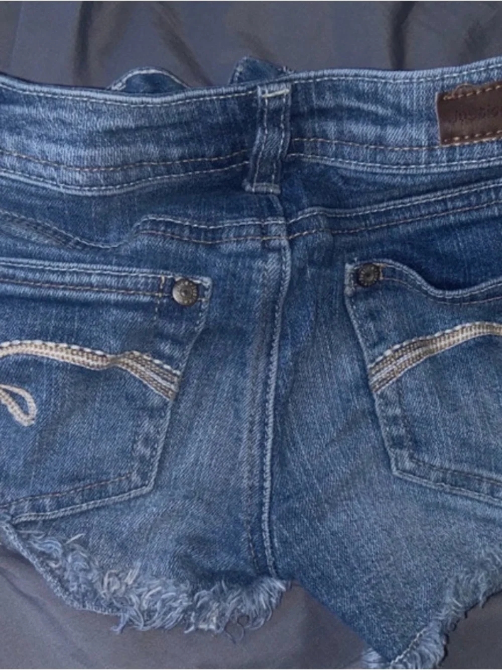 Denim Frayed Hem little girls Shorts - Blue..Size 8R